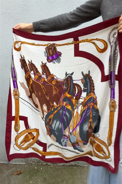 horse scarf hermes|Hermes scarf horse for sale.